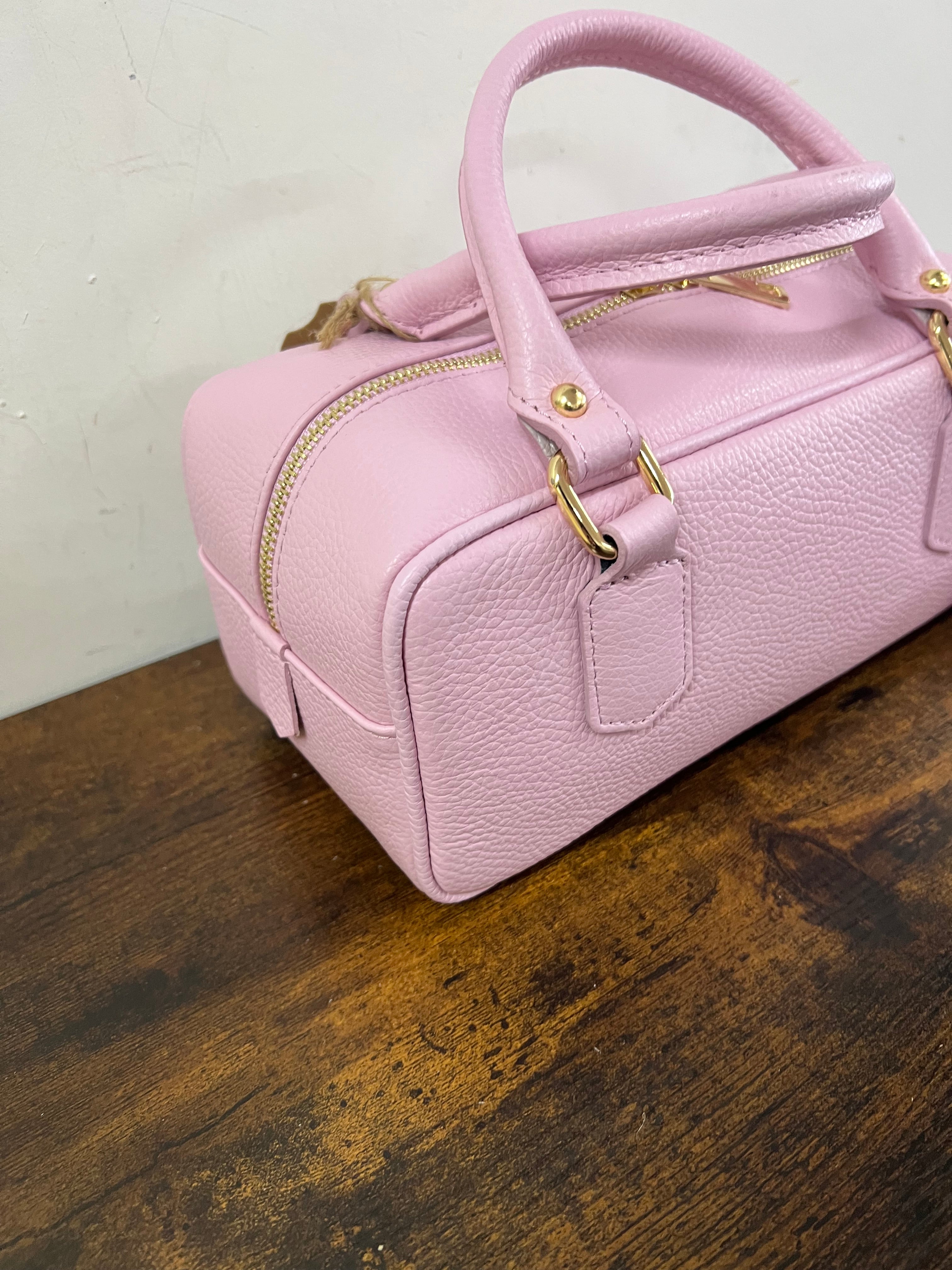 Bauletto rettangolare rosa tenue