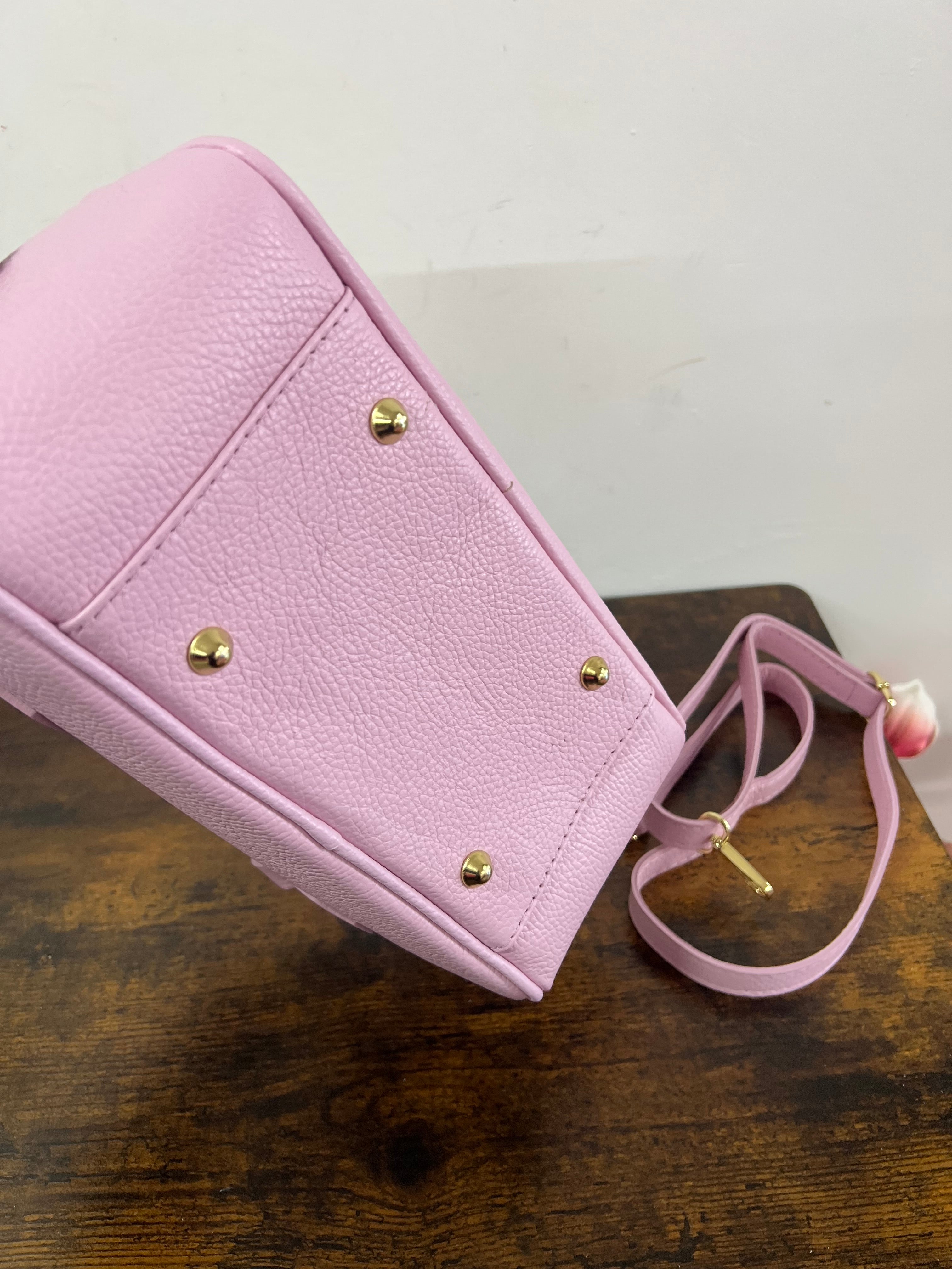Bauletto rettangolare rosa tenue