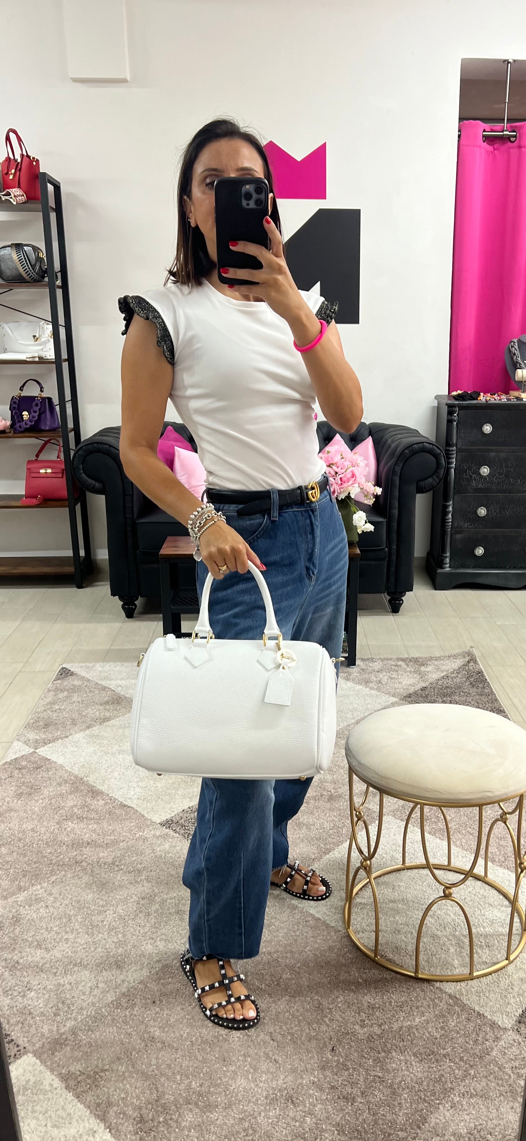 Bauletto maxi bianco