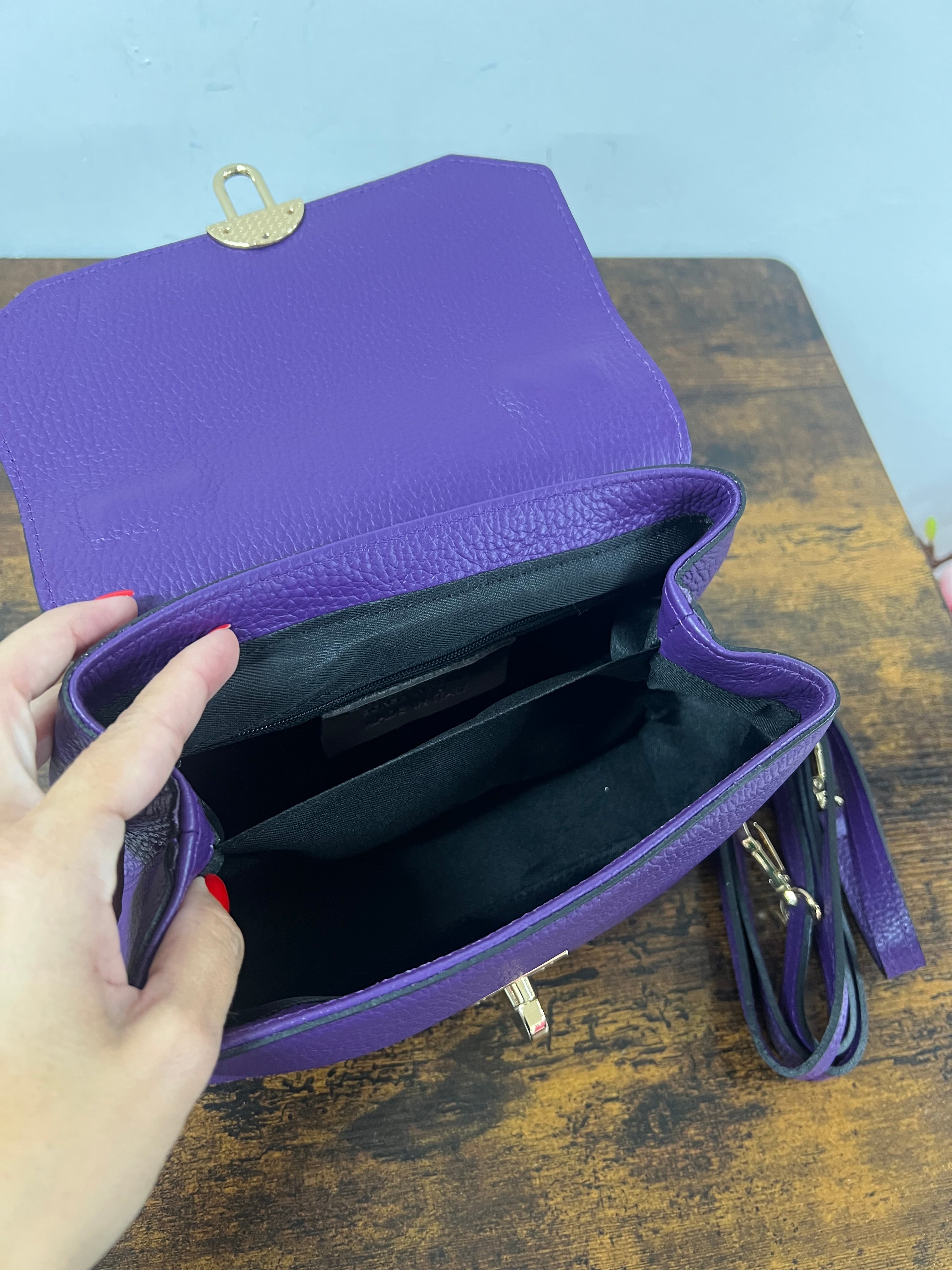 Clarissa mini viola e trac intreccio