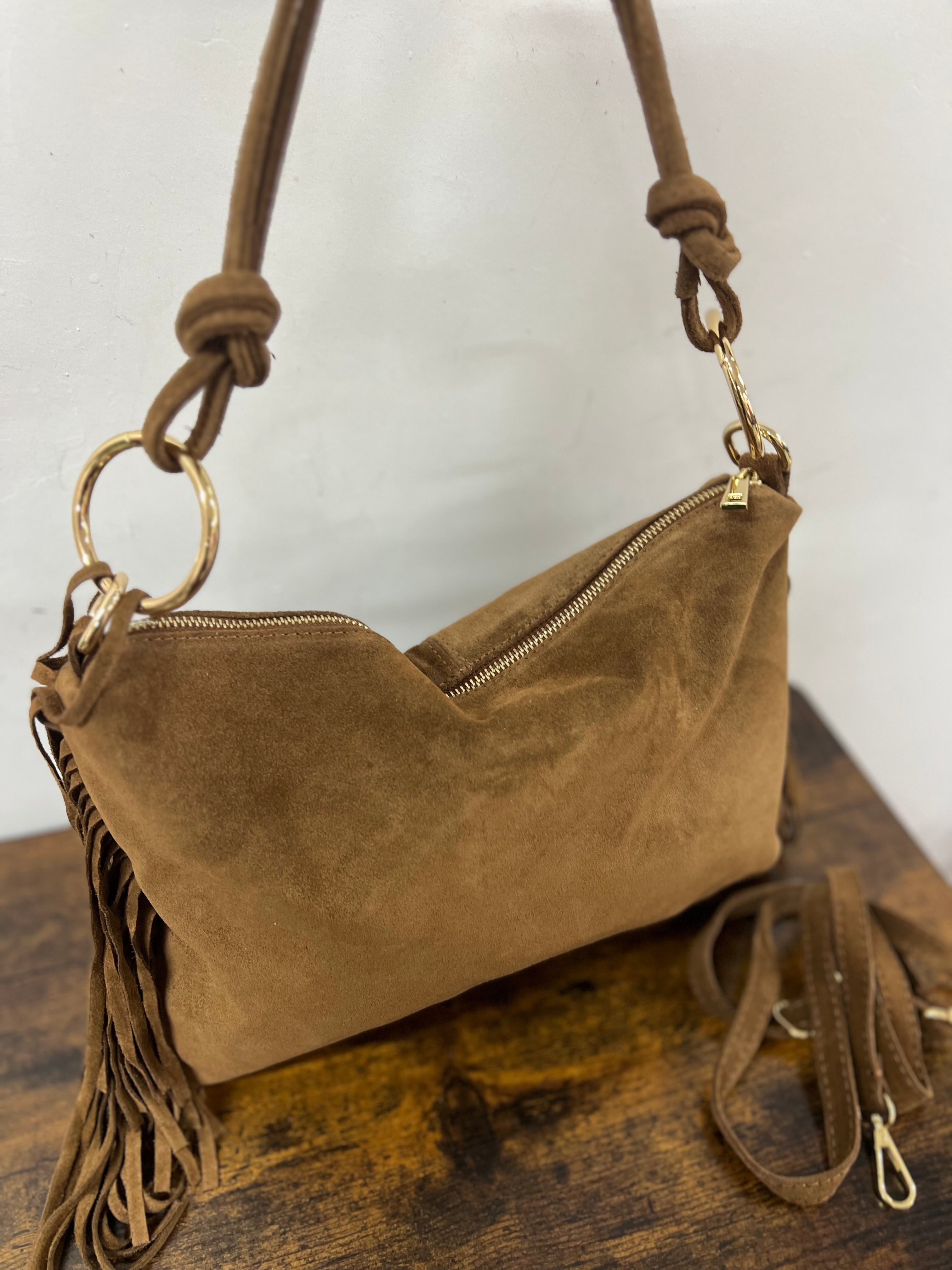 Ariel dark leather suede