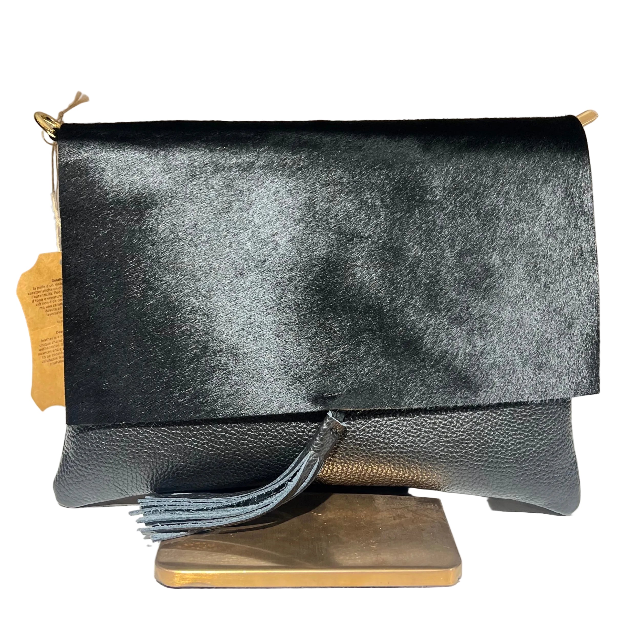 Pochette cavallino total black