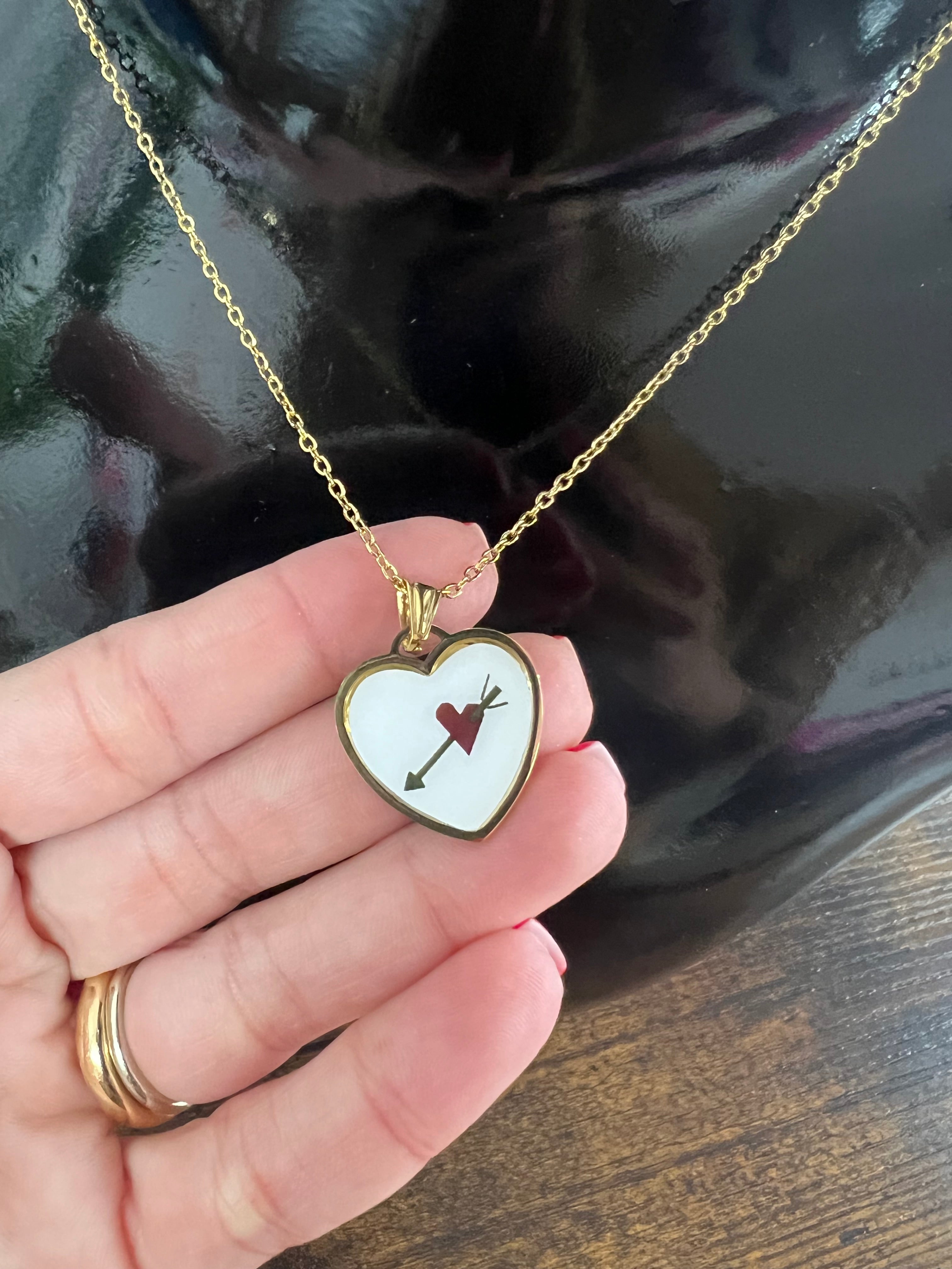Cupid medallion necklace