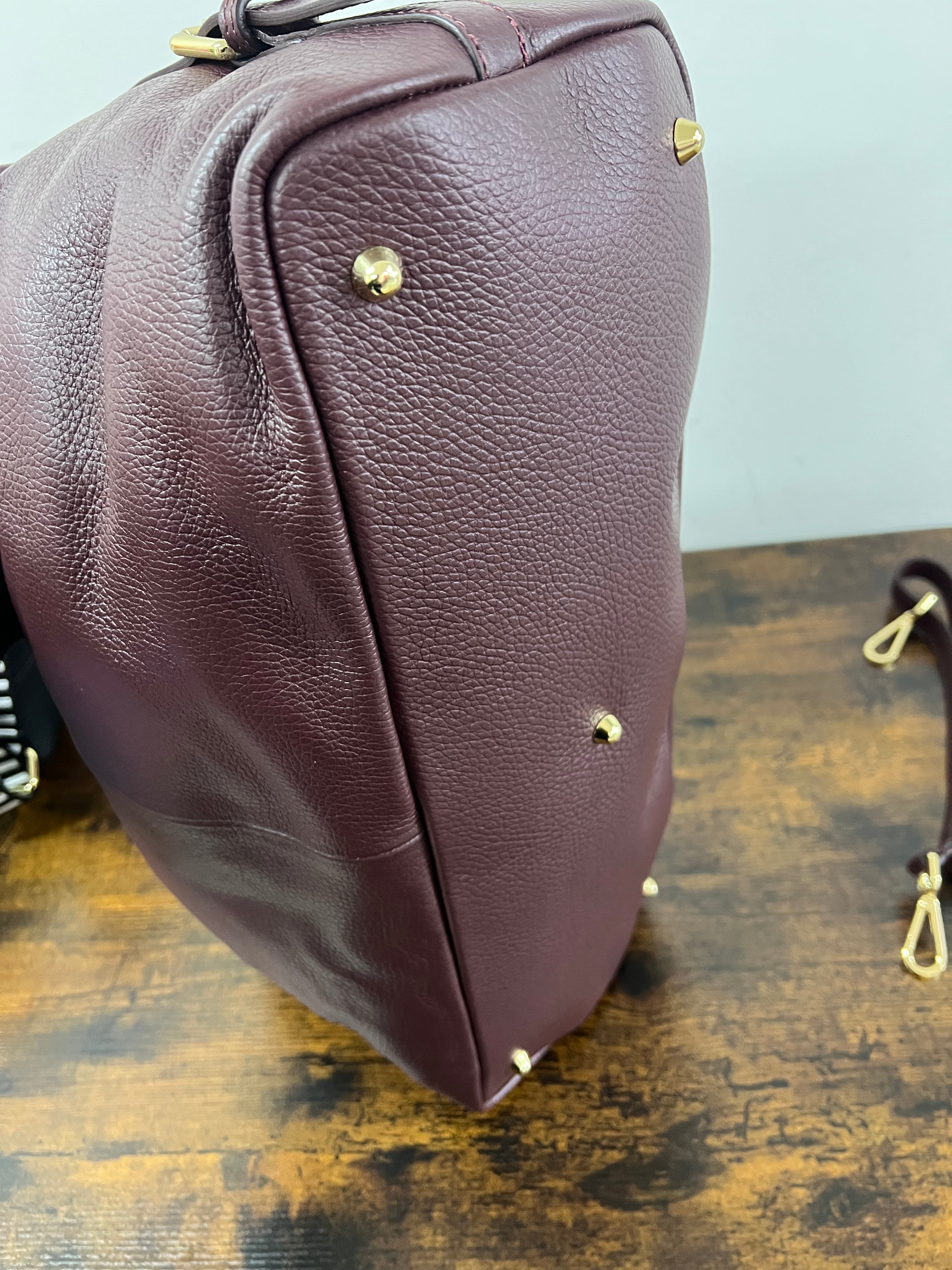 Tote bag Cassandra bordeaux