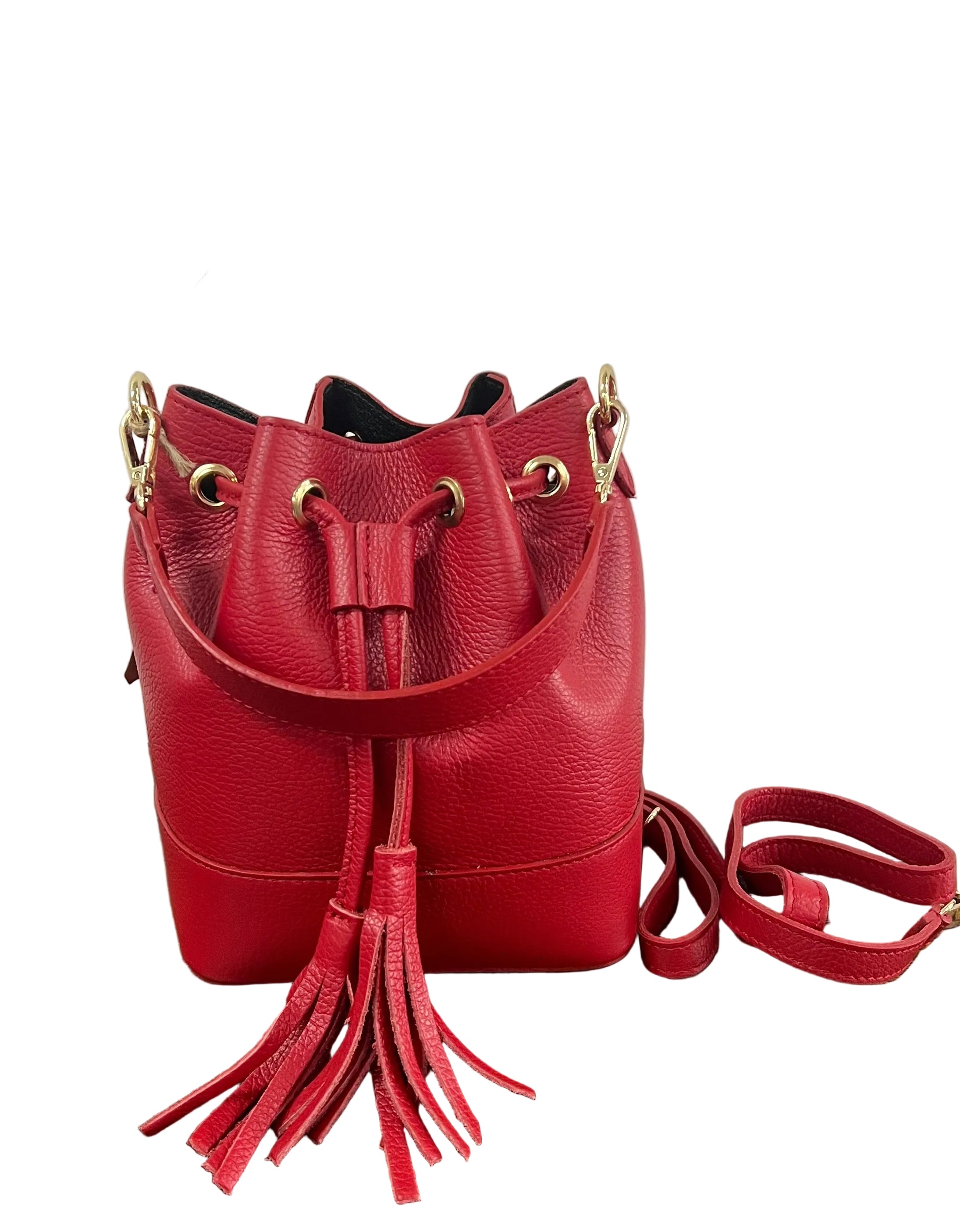 Sacchetto frange mini rosso