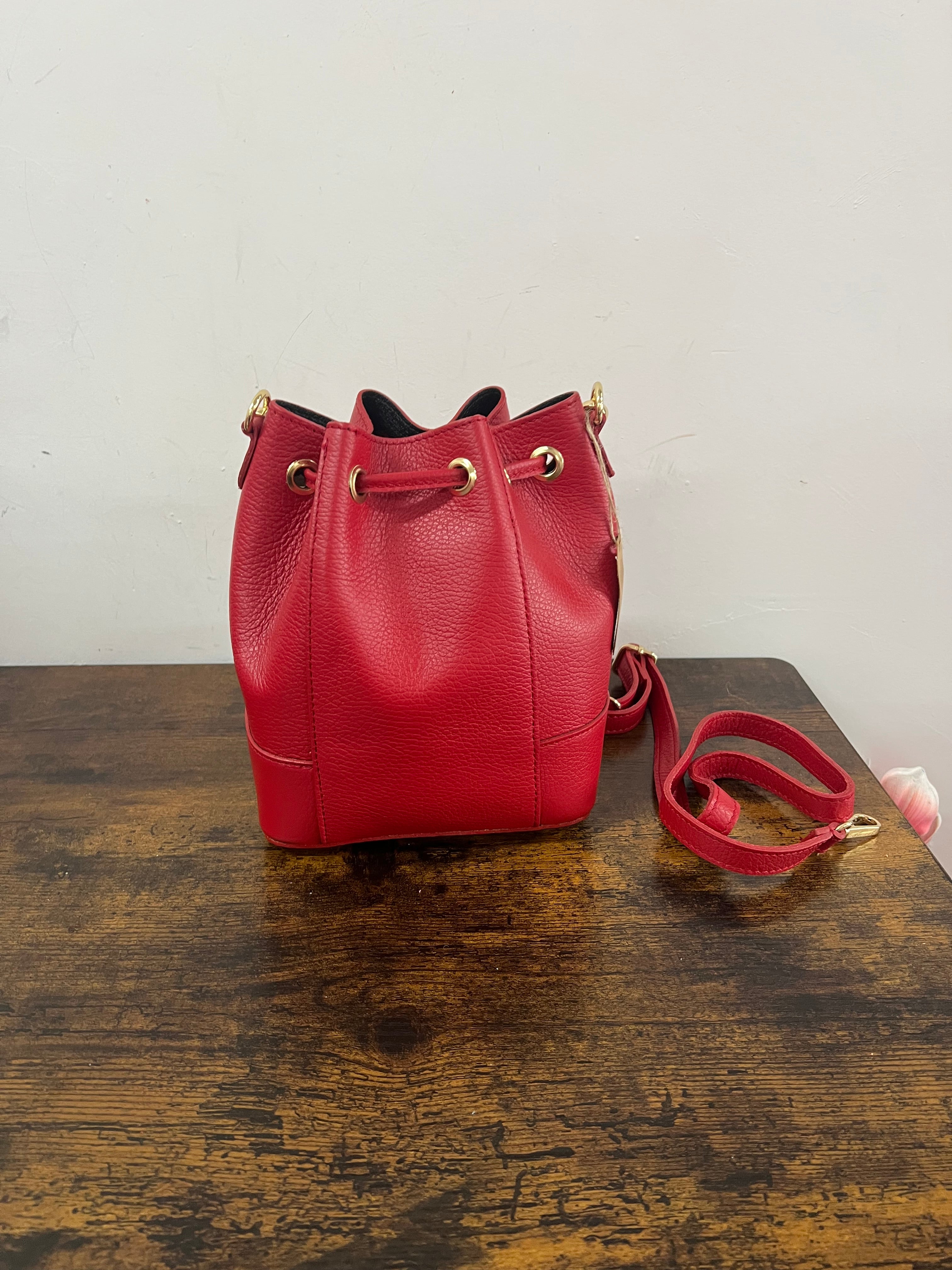 Sacchetto frange mini rosso